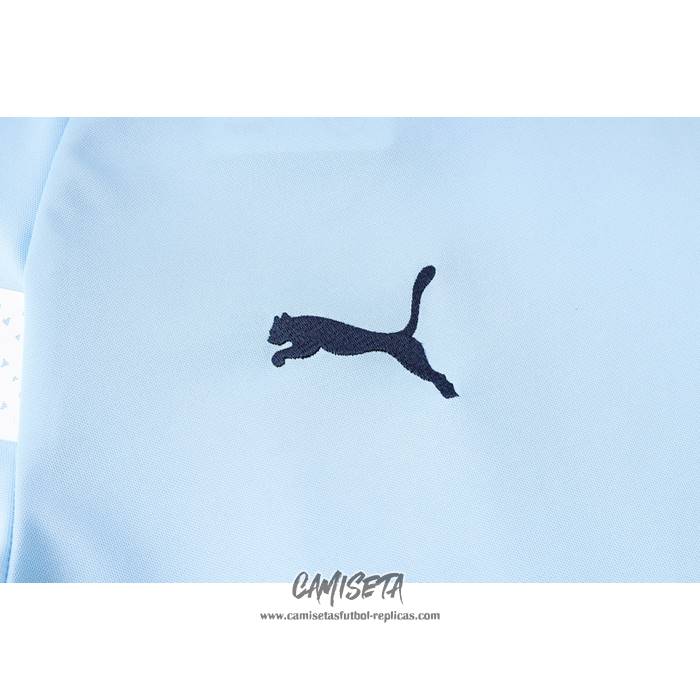 Chandal del Manchester City 2022-2023 Manga Corta Azul - Pantalon Corto